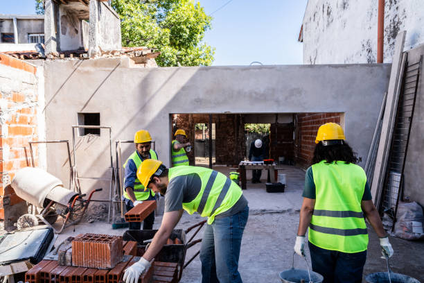 construction workers working on a construction site